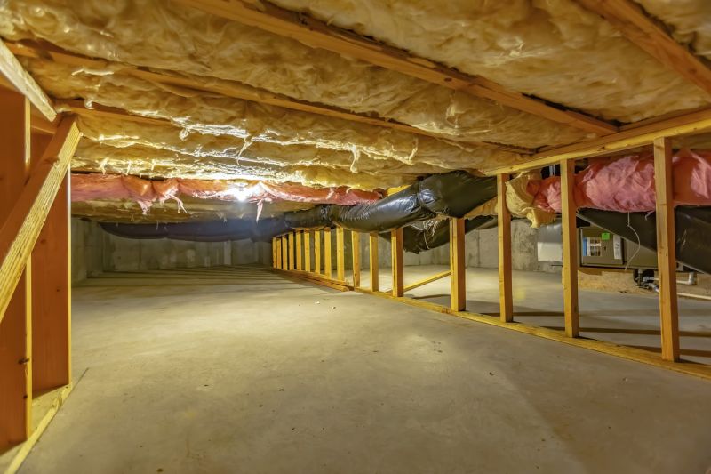 Clean and Insulated Crawlspace
